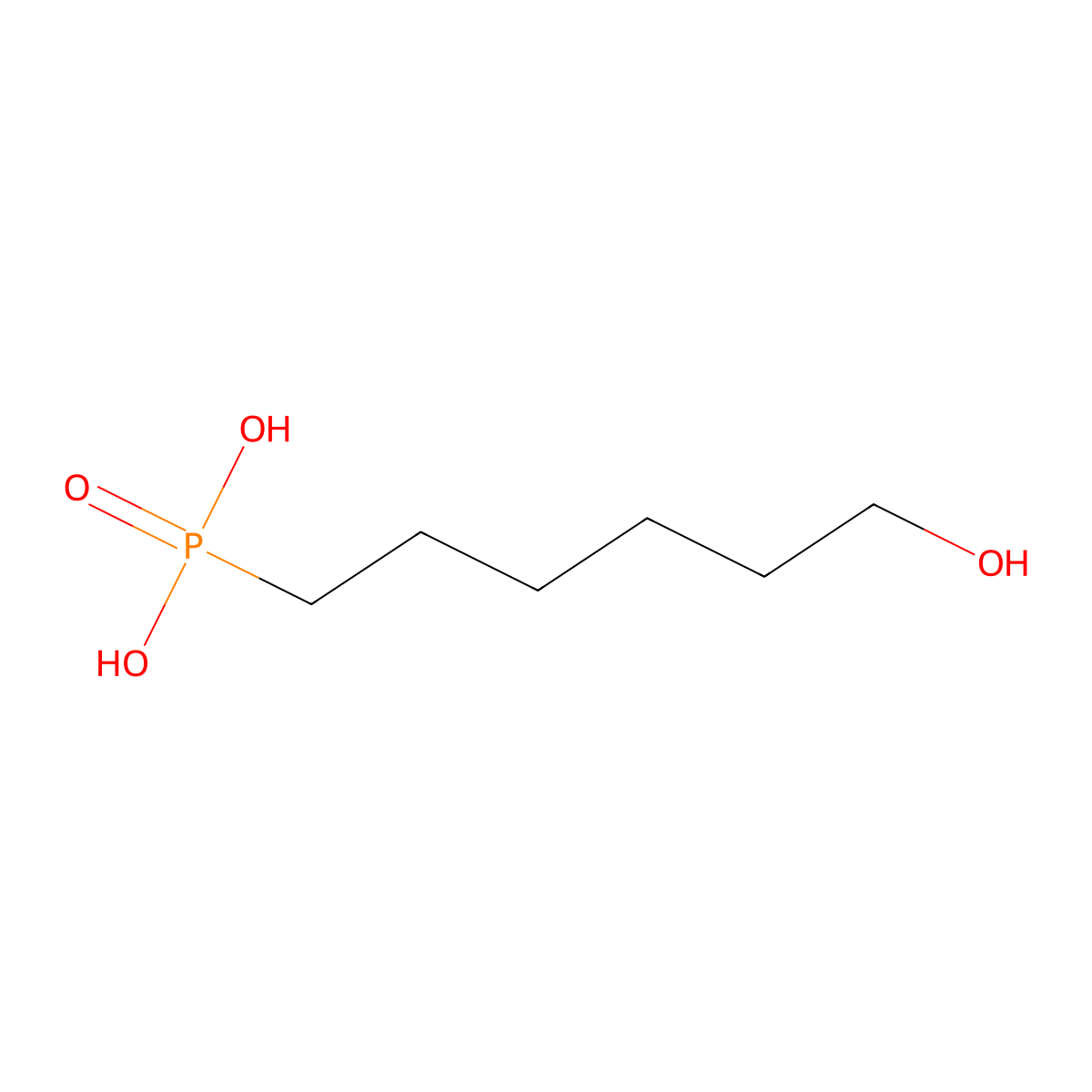 (6-Hydroxyhexyl)phosphonic acid molecular structure, CAS 1433996-78-1