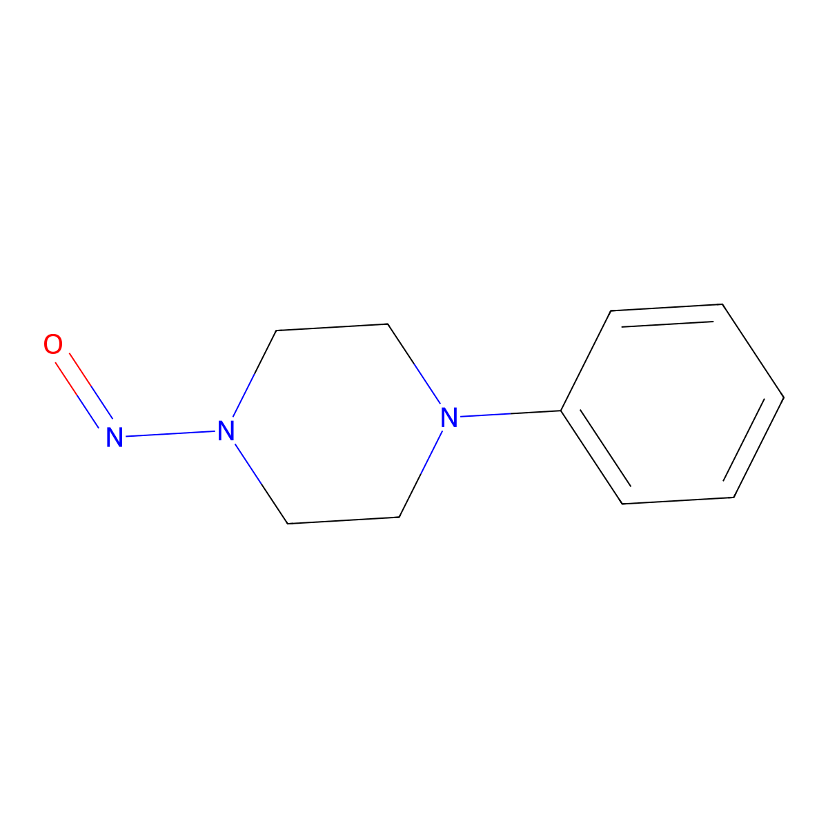 Piperazine, 1-nitroso-4-phenyl- molecular structure, CAS 14340-33-1