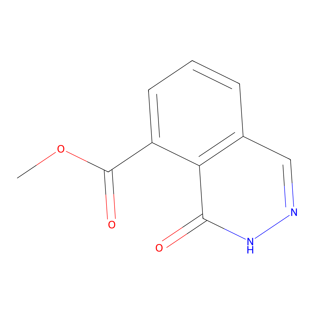 Methyl 4-oxo-3,4-dihydrophthalazine-5-carboxylate molecular structure, CAS 14340-52-4