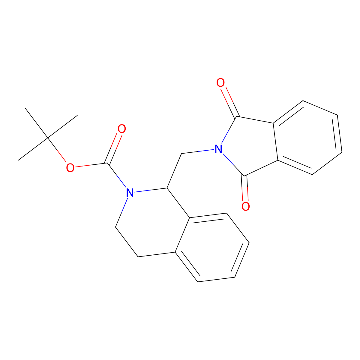 tert-Butyl 1-((1,3-dioxoisoindolin-2-yl)methyl)-3,4-dihydroisoquinoline-2(1H)-carboxylate molecular structure, CAS 1434002-06-8