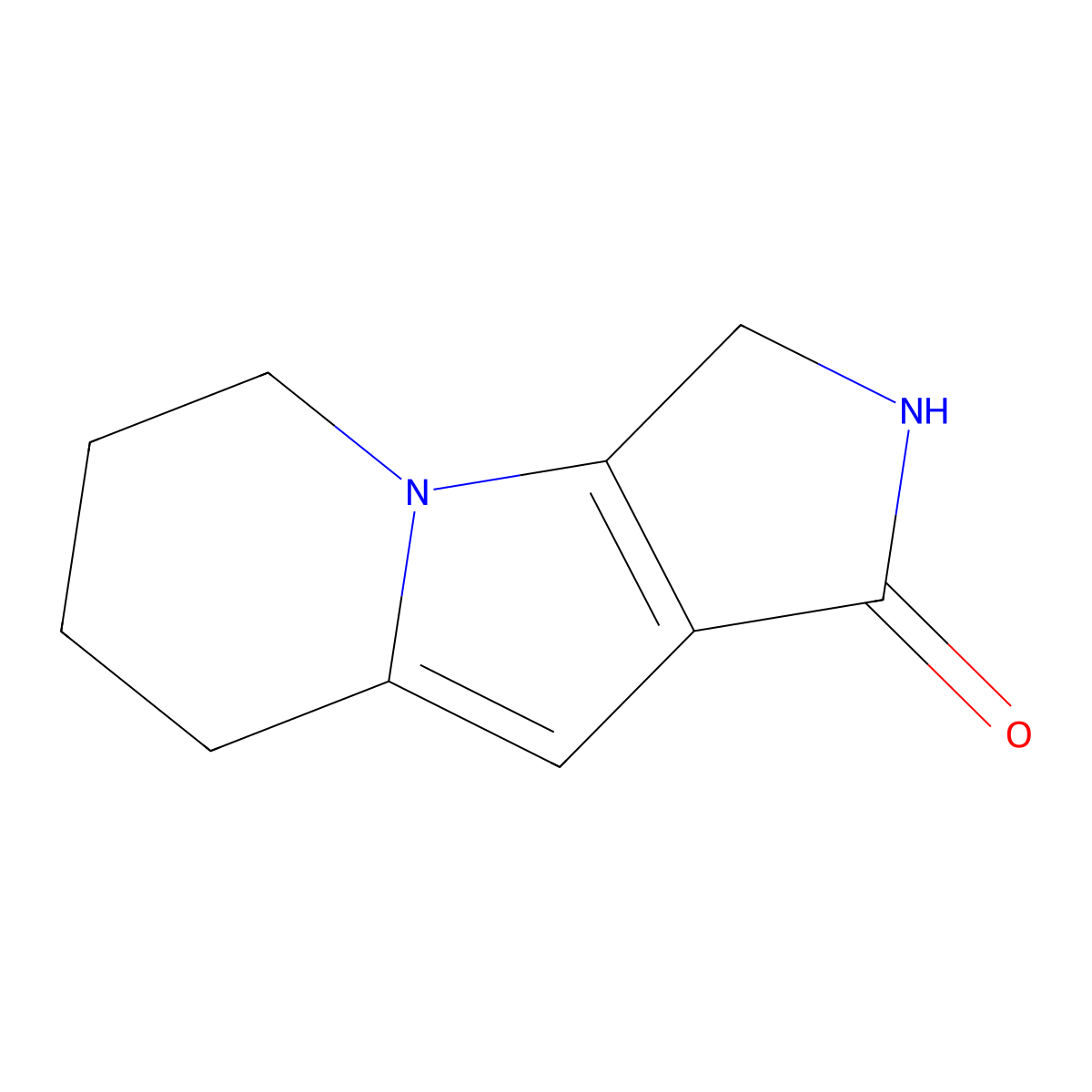 2,3,5,6,7,8-Hexahydro-1H-pyrrolo[3,4-b]indolizin-1-one molecular structure, CAS 1434052-68-2