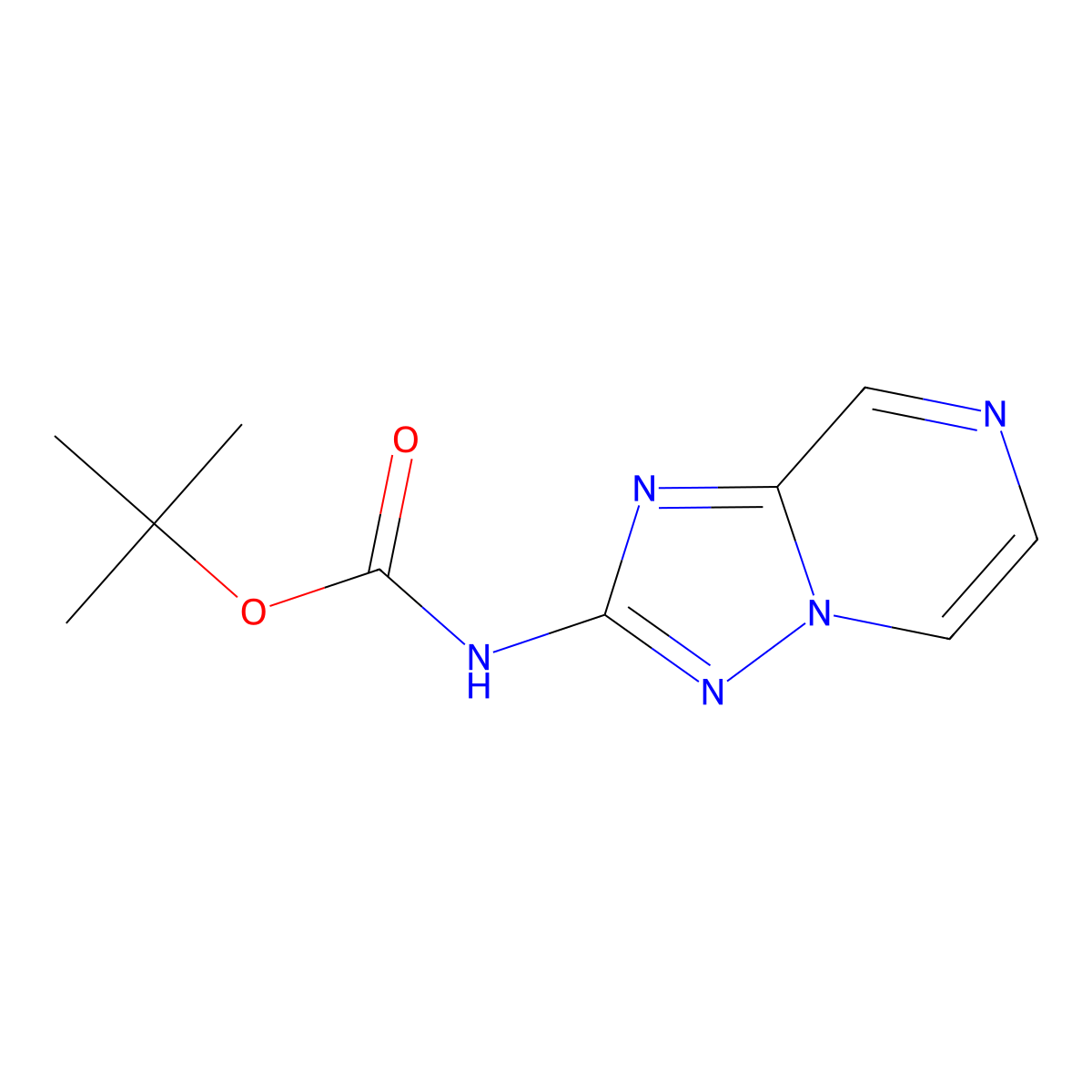 tert-Butyl [1,2,4]triazolo[1,5-a]pyrazin-2-ylcarbamate molecular structure, CAS 1434053-26-5