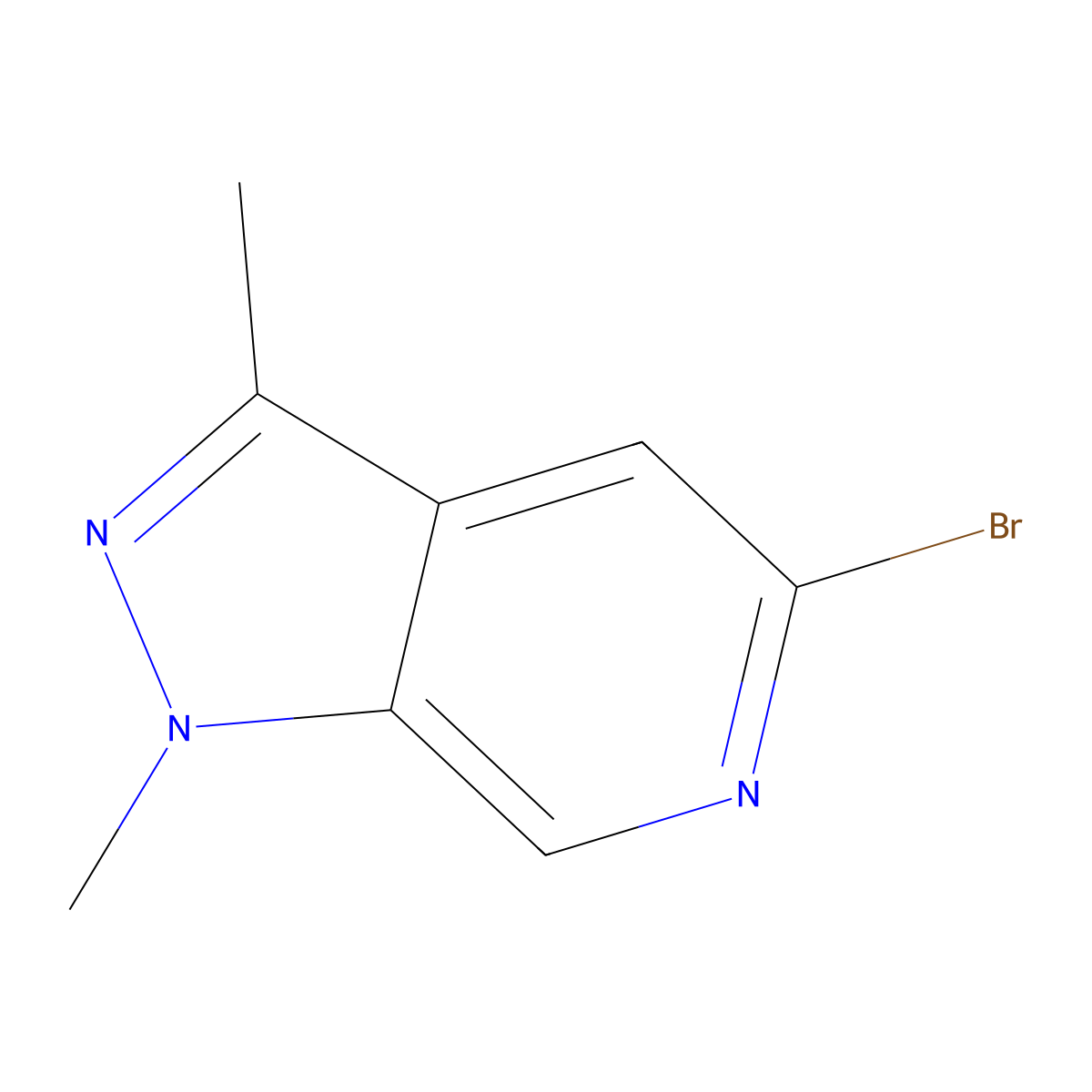 5-Bromo-1,3-dimethyl-1H-pyrazolo[3,4-c]pyridine molecular structure, CAS 1434054-03-1