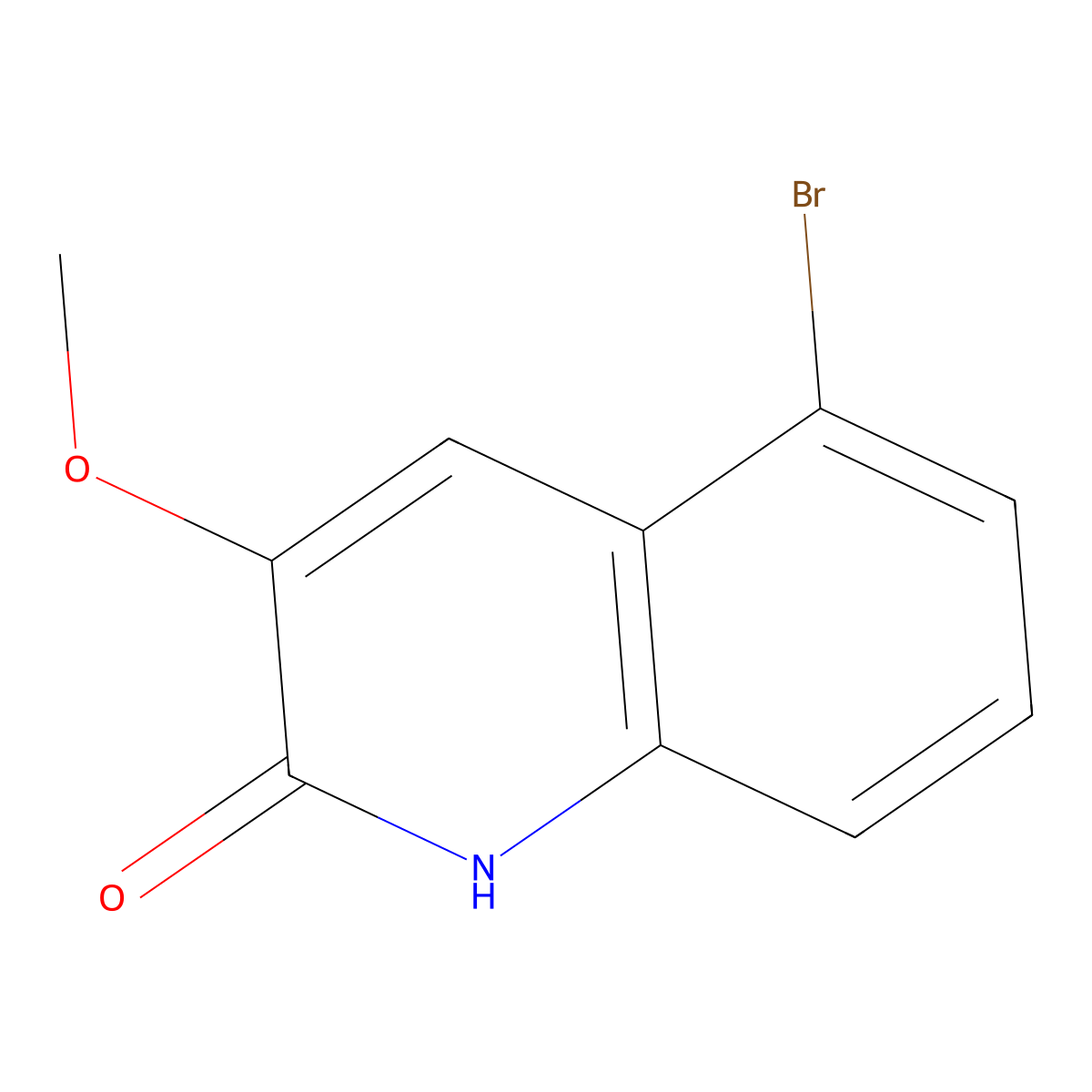 5-Bromo-3-methoxy-1,2-dihydroquinolin-2-one molecular structure, CAS 1434103-21-5