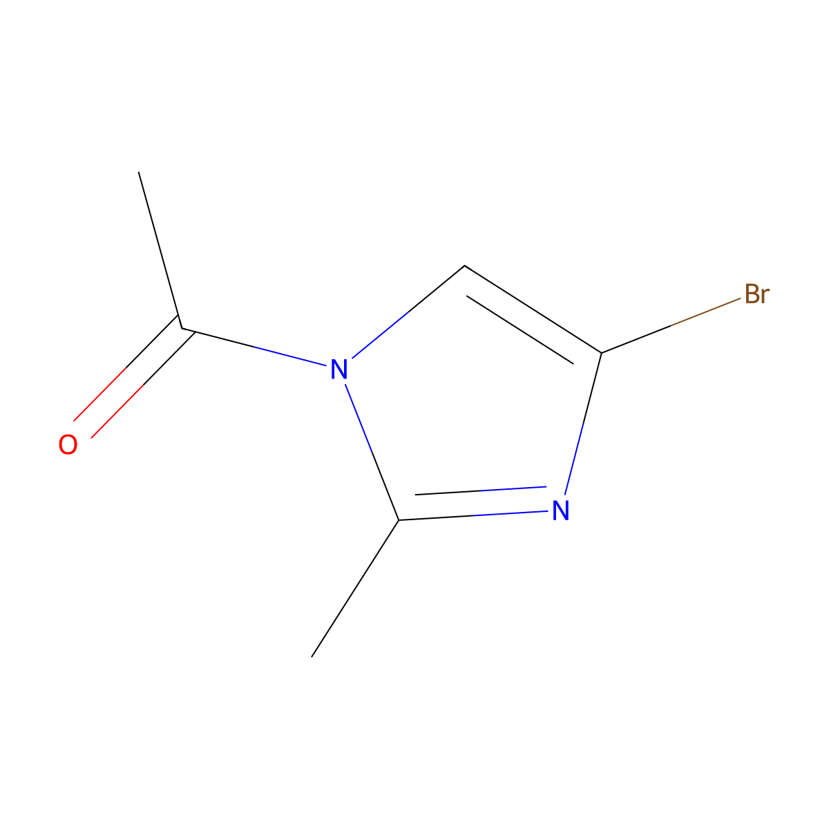 4-Bromo-2-methyl-N-acetyl-imidazole molecular structure, CAS 1434127-05-5