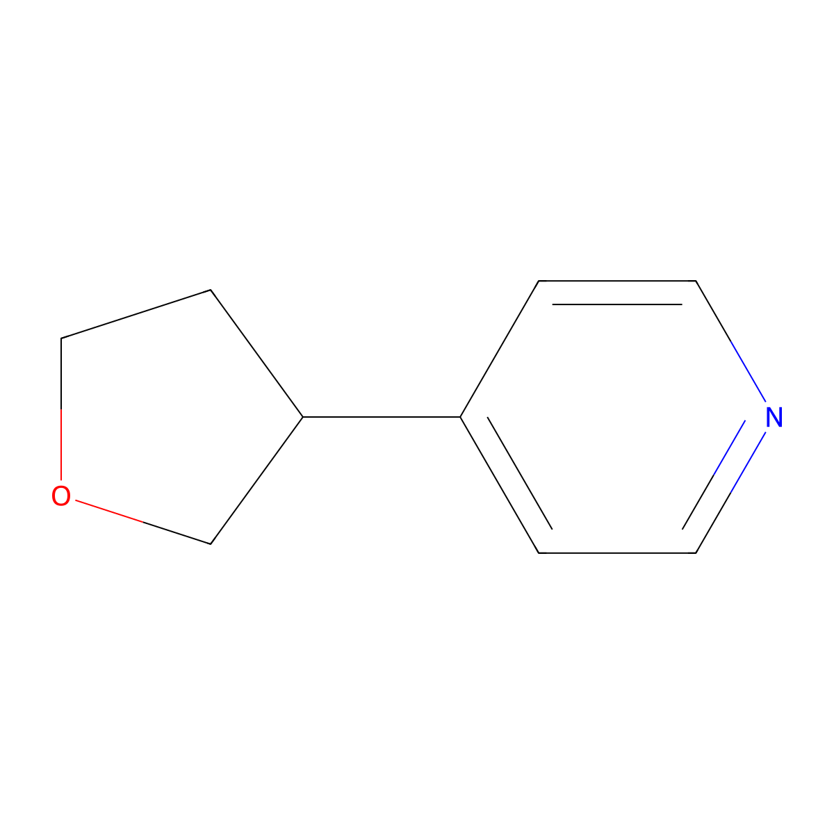 4-(Tetrahydrofuran-3-yl)pyridine molecular structure, CAS 1434127-10-2