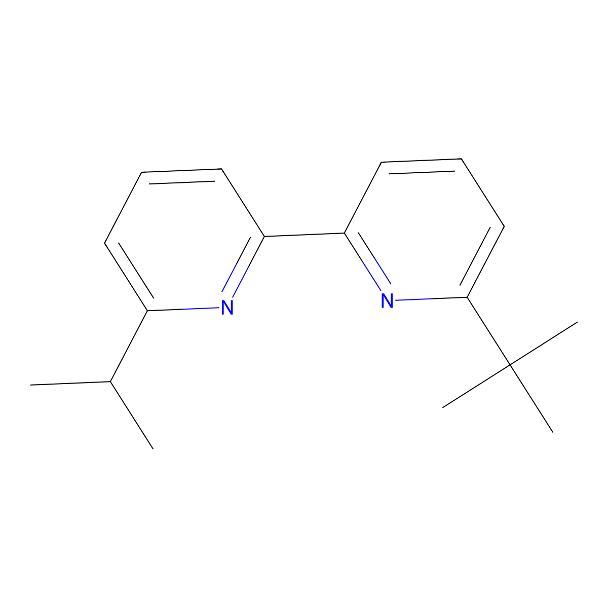 6-Isopropyl-6'-tert-butyl-2,2'-bipyridine molecular structure, CAS 1434127-21-5