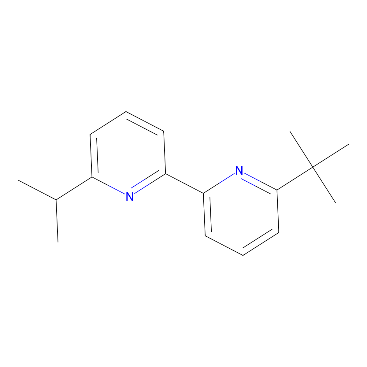 6-Isopropyl-6'-tert-butyl-2,2'-bipyridine molecular structure, CAS 1434127-21-5