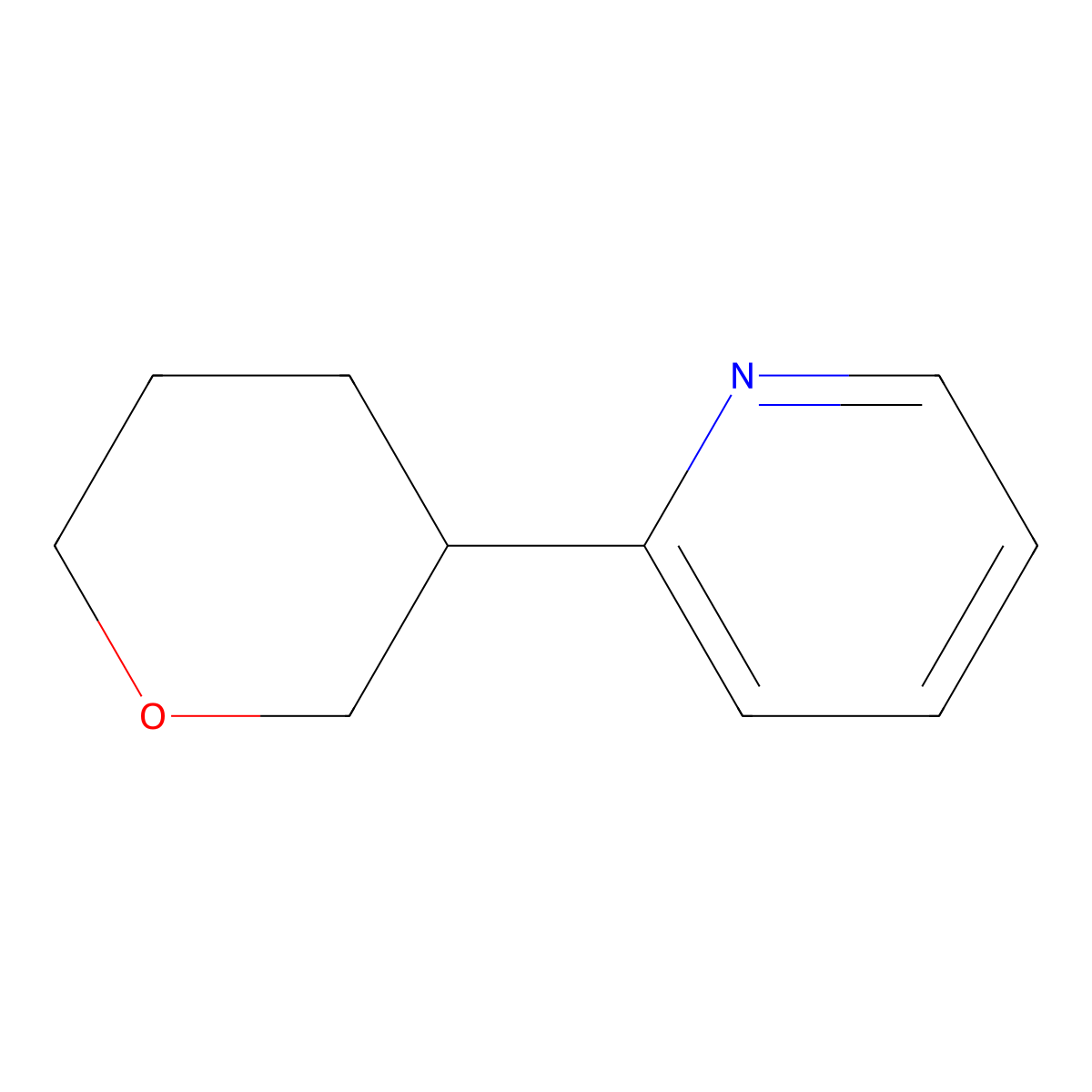 2-(Tetrahydropyran-3-YL)-pyridine molecular structure, CAS 1434127-22-6