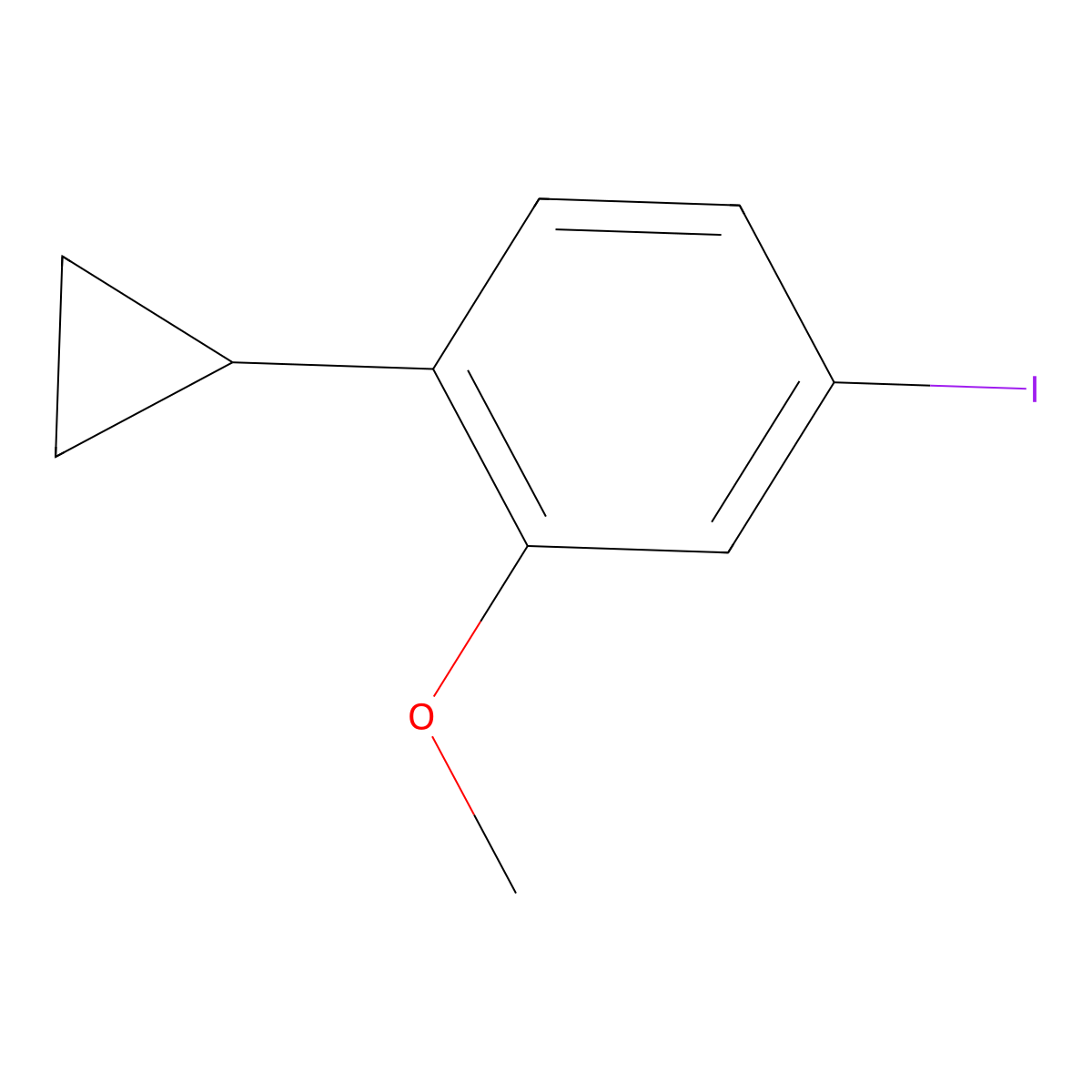 3-Methoxy-4-cyclopropyliodobenzene molecular structure, CAS 1434127-24-8