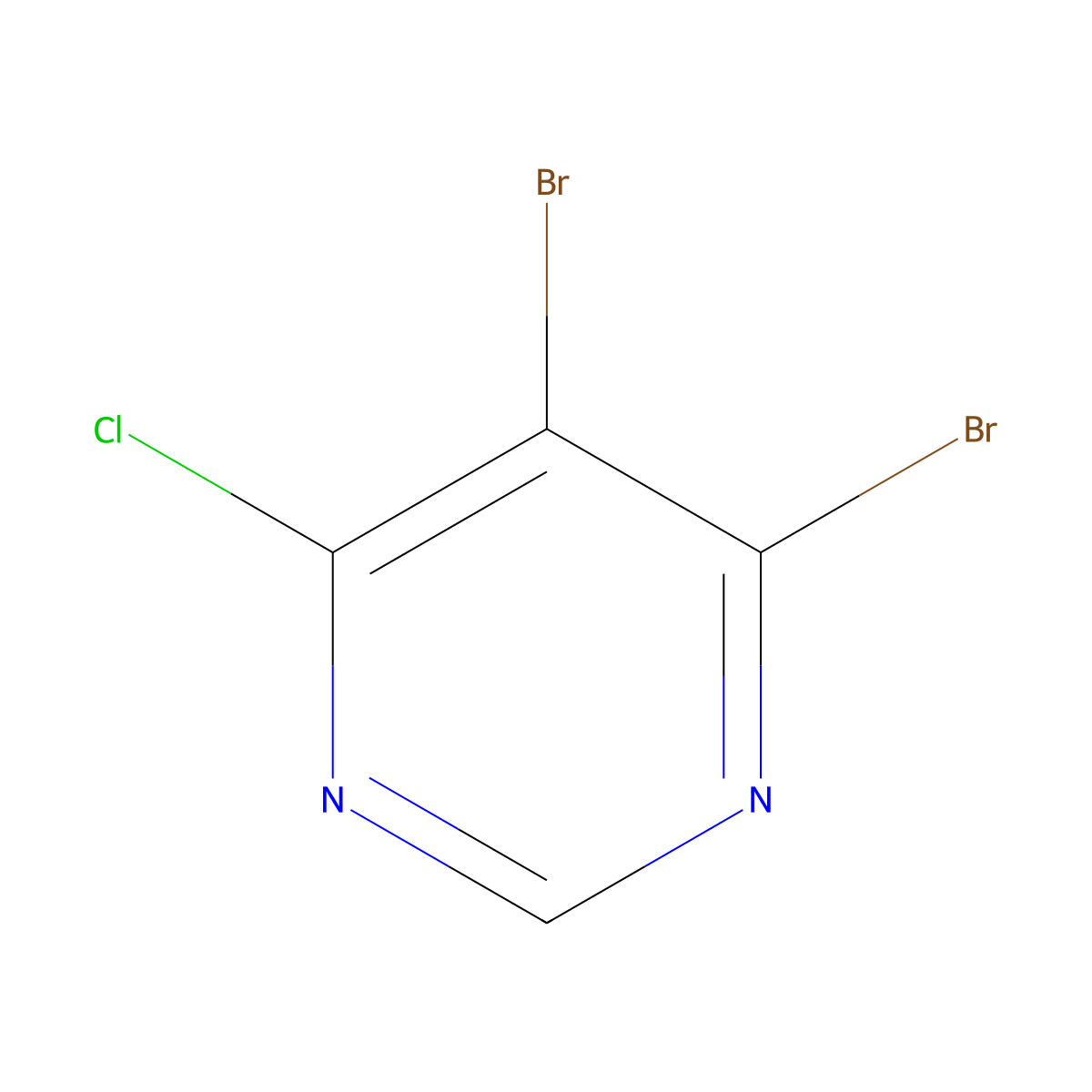 4,5-Dibromo-6-chloropyrimidine molecular structure, CAS 1434127-32-8
