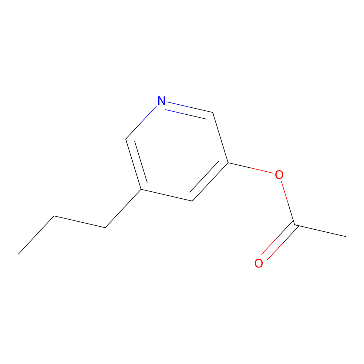 5-(n-Propyl)-3-acetoxypyridine molecular structure, CAS 1434127-57-7