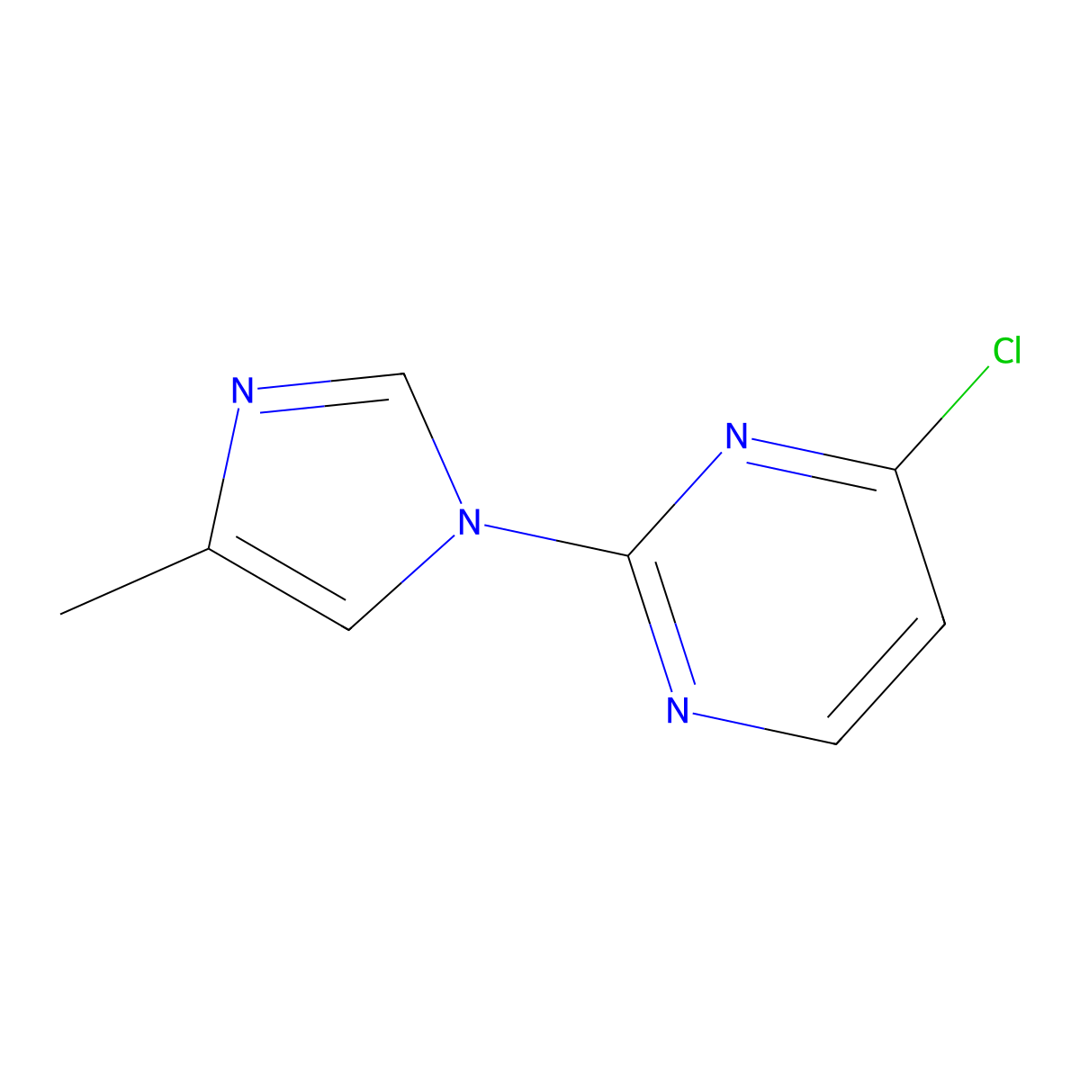 2-(4-Methylimidazol-1-YL)-4-chloropyrimidine molecular structure, CAS 1434127-65-7