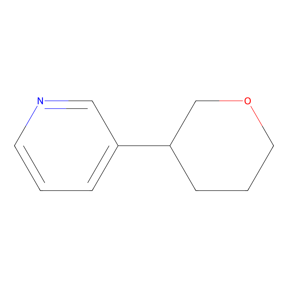 3-(Tetrahydropyran-3-YL)-pyridine molecular structure, CAS 1434127-70-4