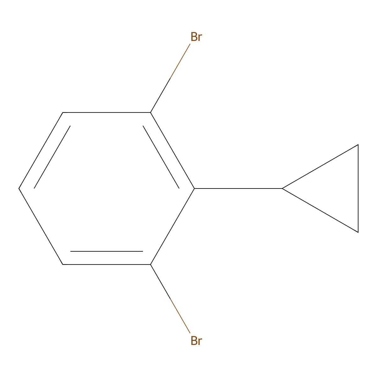 1,3-Dibromo-2-cyclopropylbenzene molecular structure, CAS 1434127-77-1
