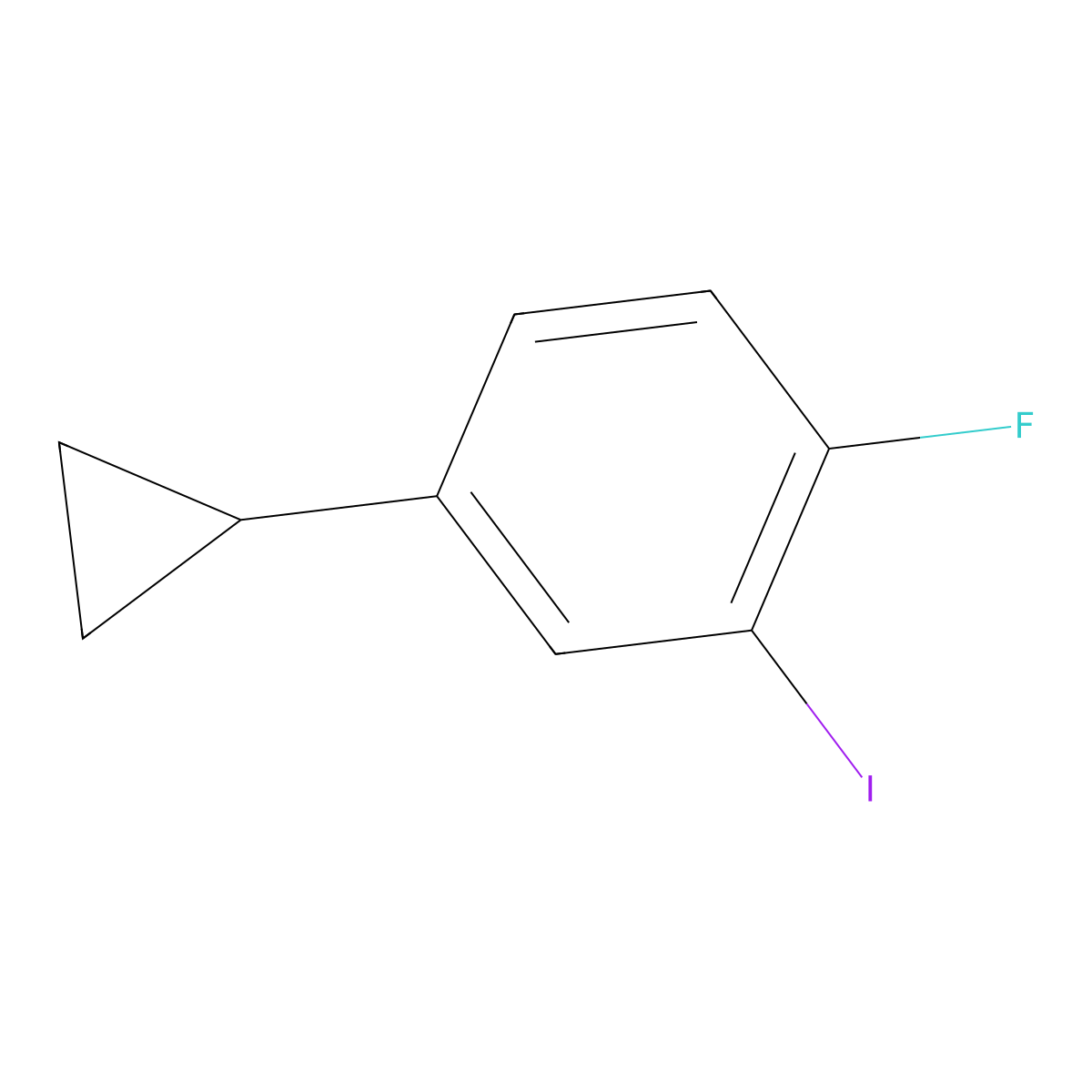 6-Fluoro-3-cyclopropyliodobenzene molecular structure, CAS 1434127-81-7