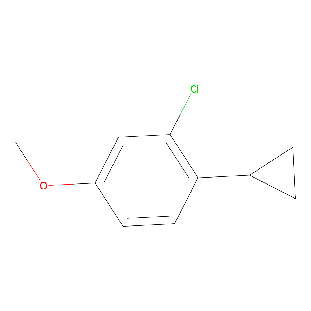 5-Methoxy-2-cyclopropylchlorobenzene molecular structure, CAS 1434127-83-9