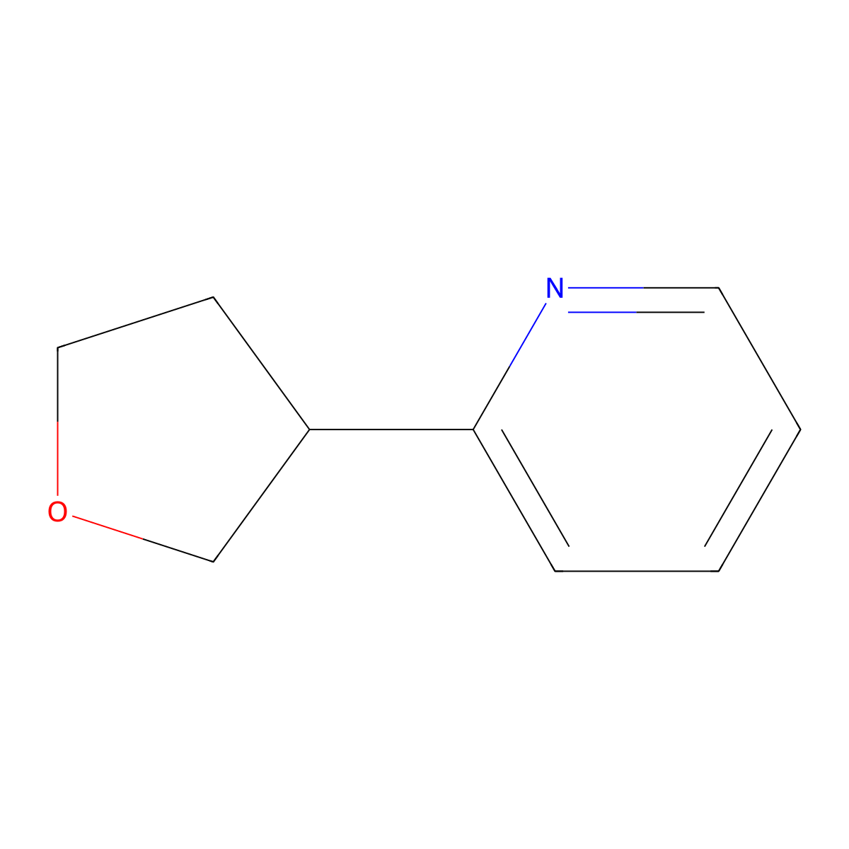 2-(Tetrahydrofuran-3-yl)pyridine molecular structure, CAS 1434127-89-5