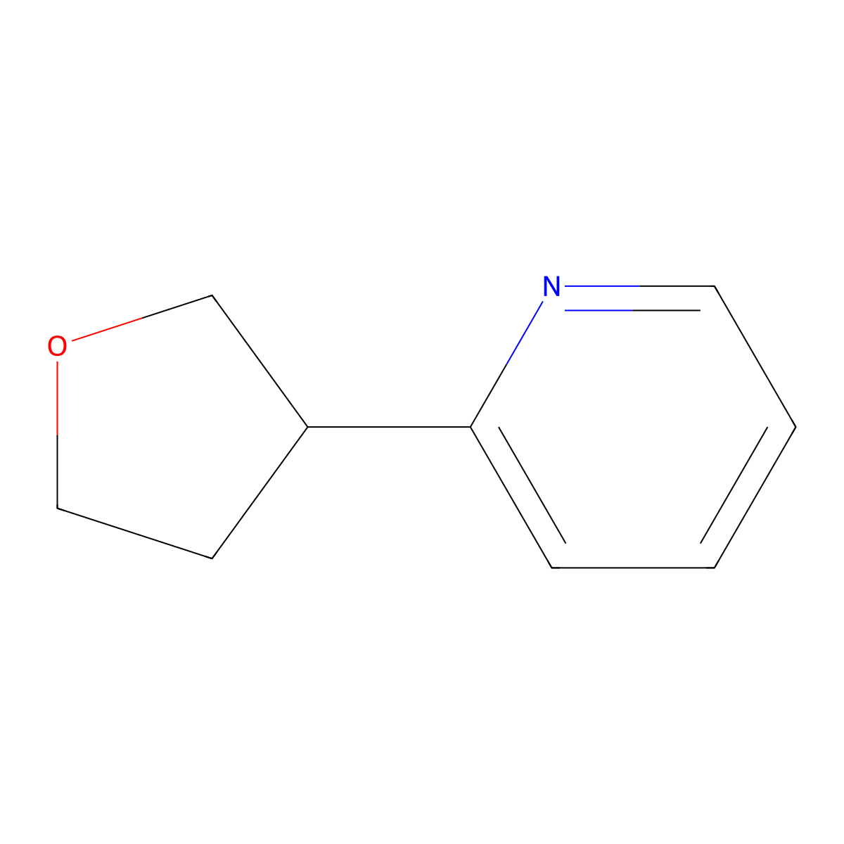 2-(Tetrahydrofuran-3-yl)pyridine molecular structure, CAS 1434127-89-5