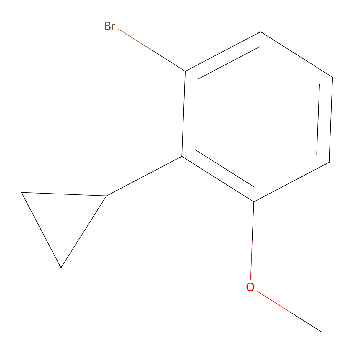 2-(Cyclopropyl)-3-(methoxy)bromobenzene molecular structure, CAS 1434128-02-5