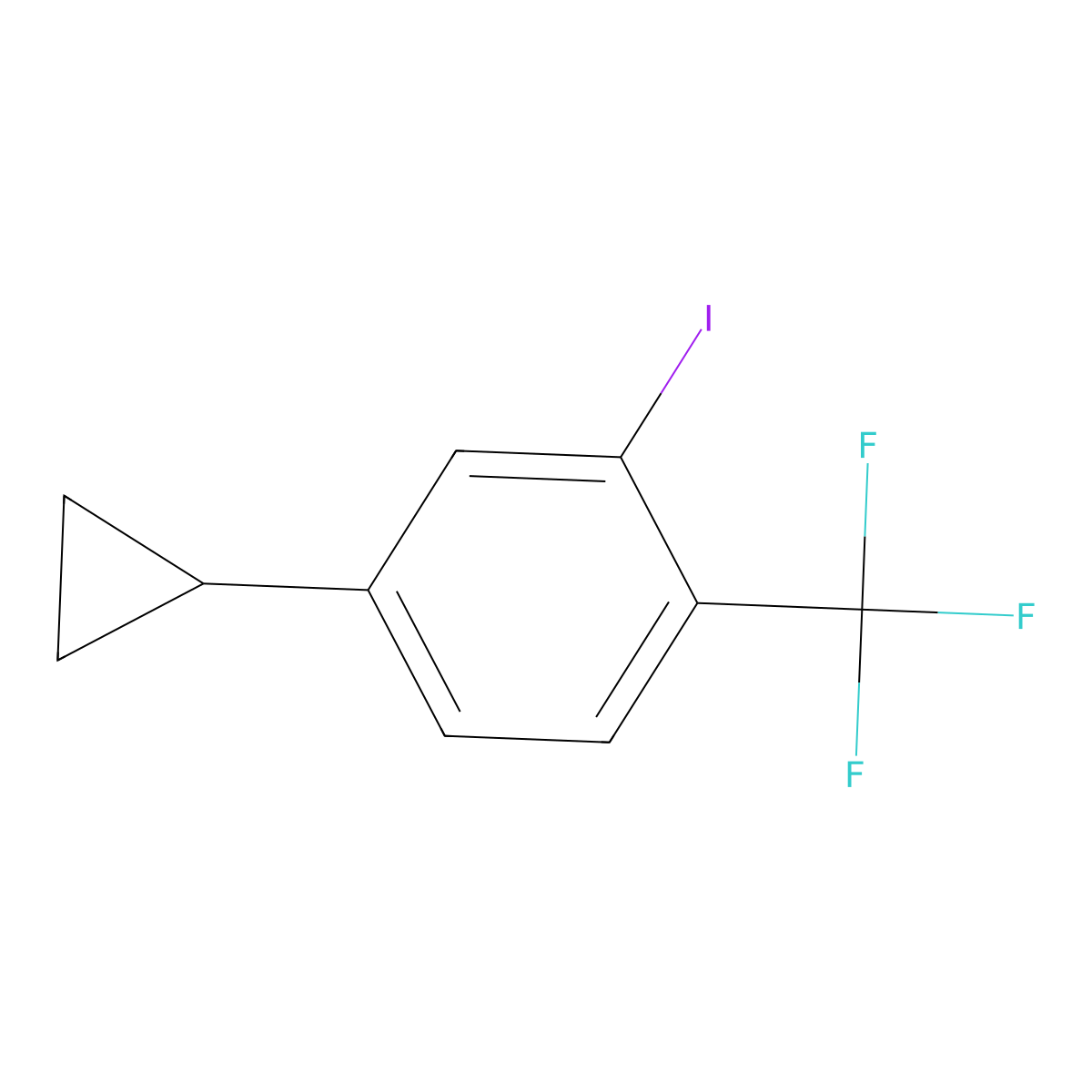 6-Trifluoromethyl-3-cyclopropyliodobenzene molecular structure, CAS 1434128-16-1