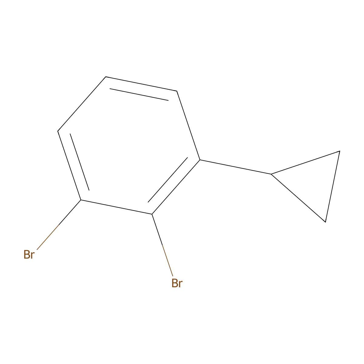 1,2-Dibromo-3-cyclopropylbenzene molecular structure, CAS 1434128-23-0