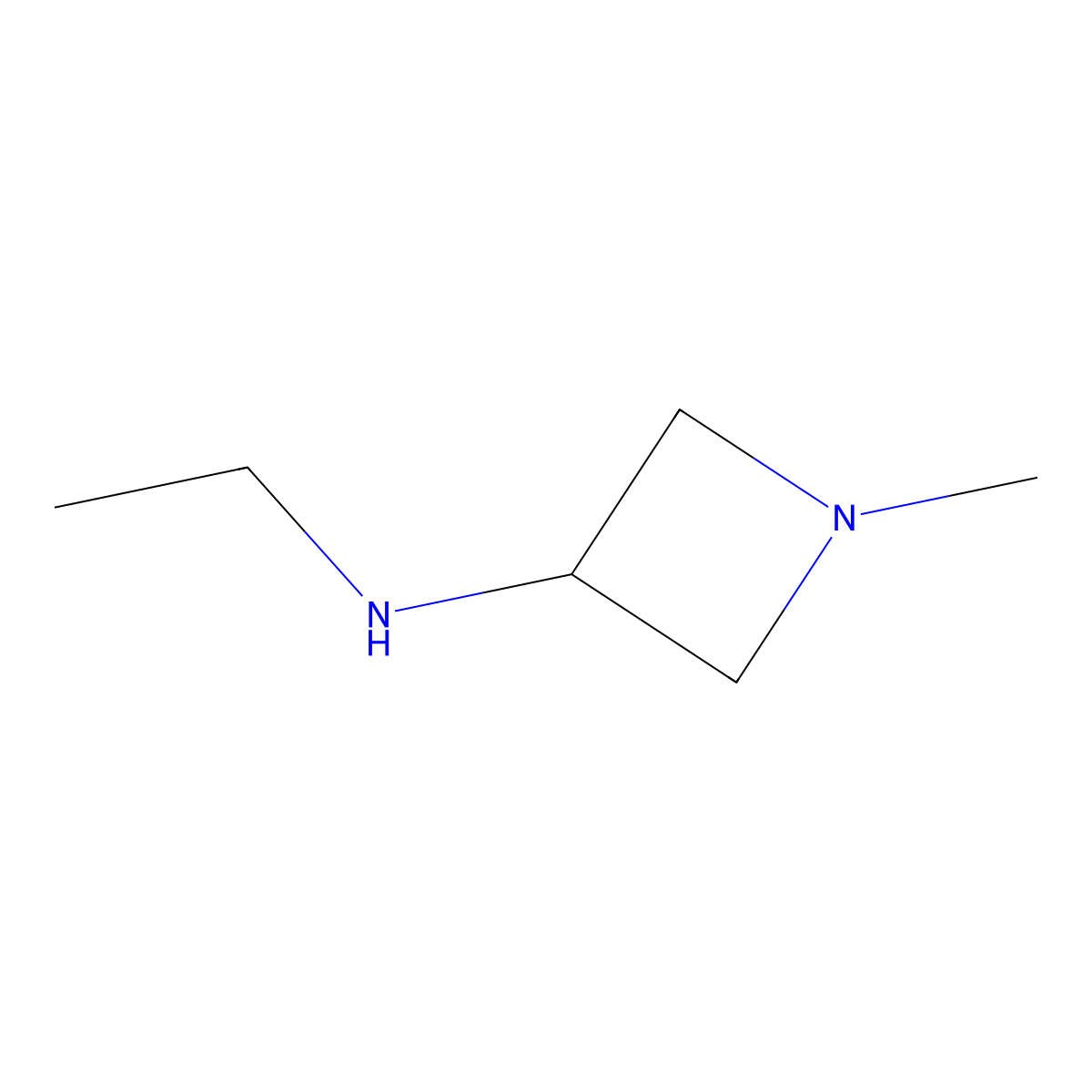 N-Ethyl-1-methylazetidin-3-amine molecular structure, CAS 1434128-51-4