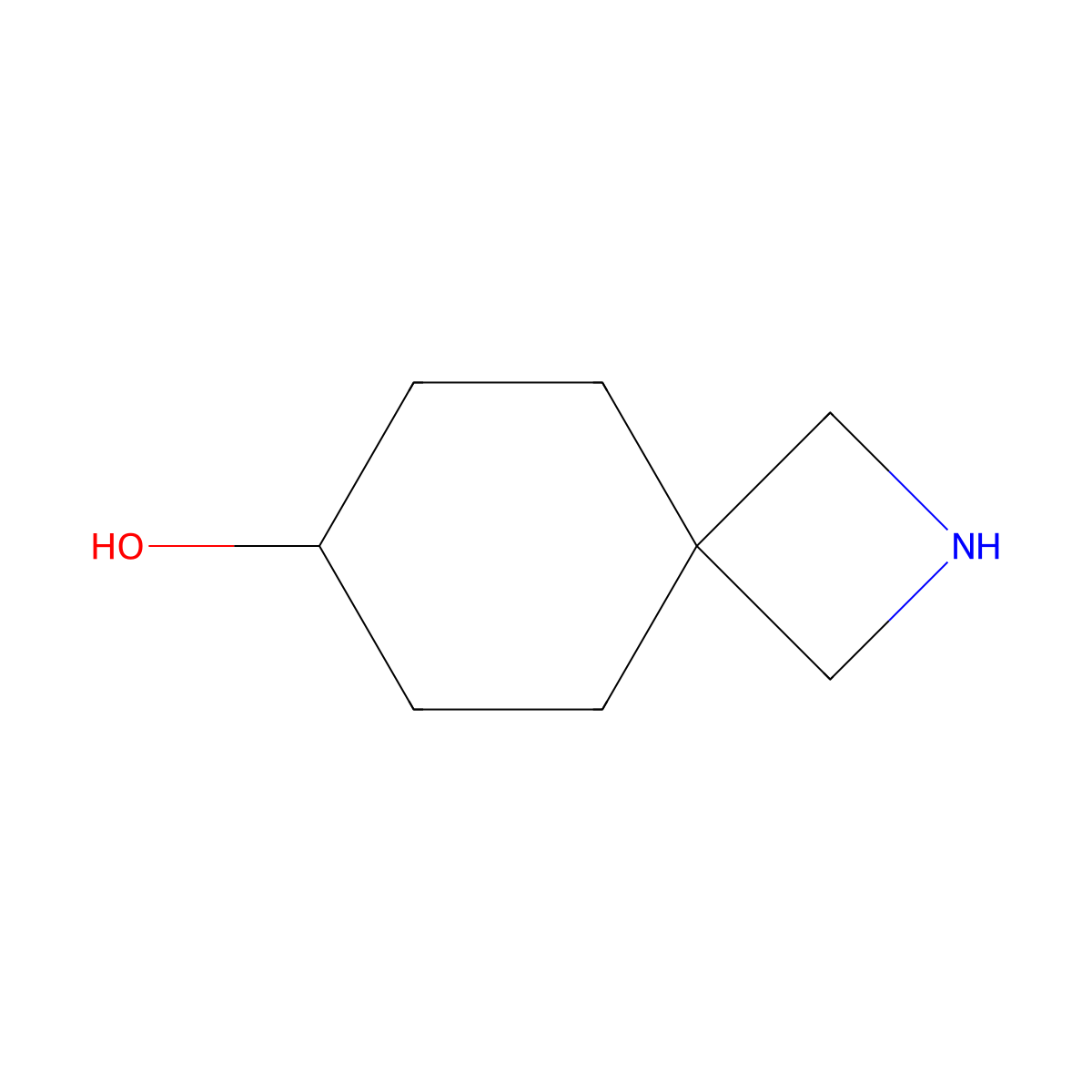 2-Azaspiro[3.5]nonan-7-ol molecular structure, CAS 1434141-67-9