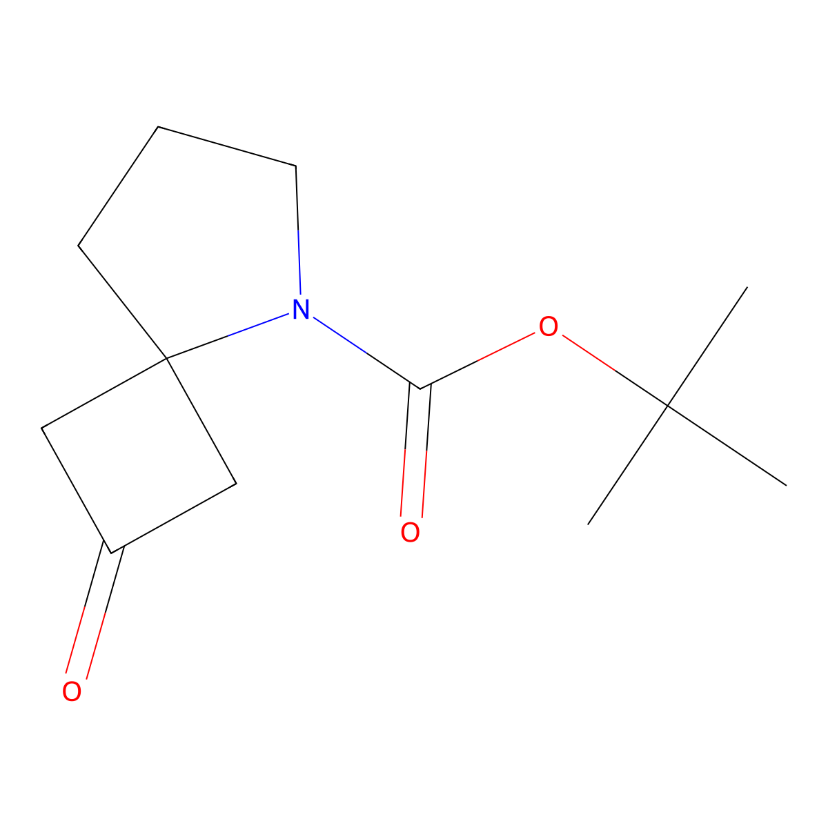 5-Boc-5-aza-spiro[3.4]octane-2-one molecular structure, CAS 1434141-78-2