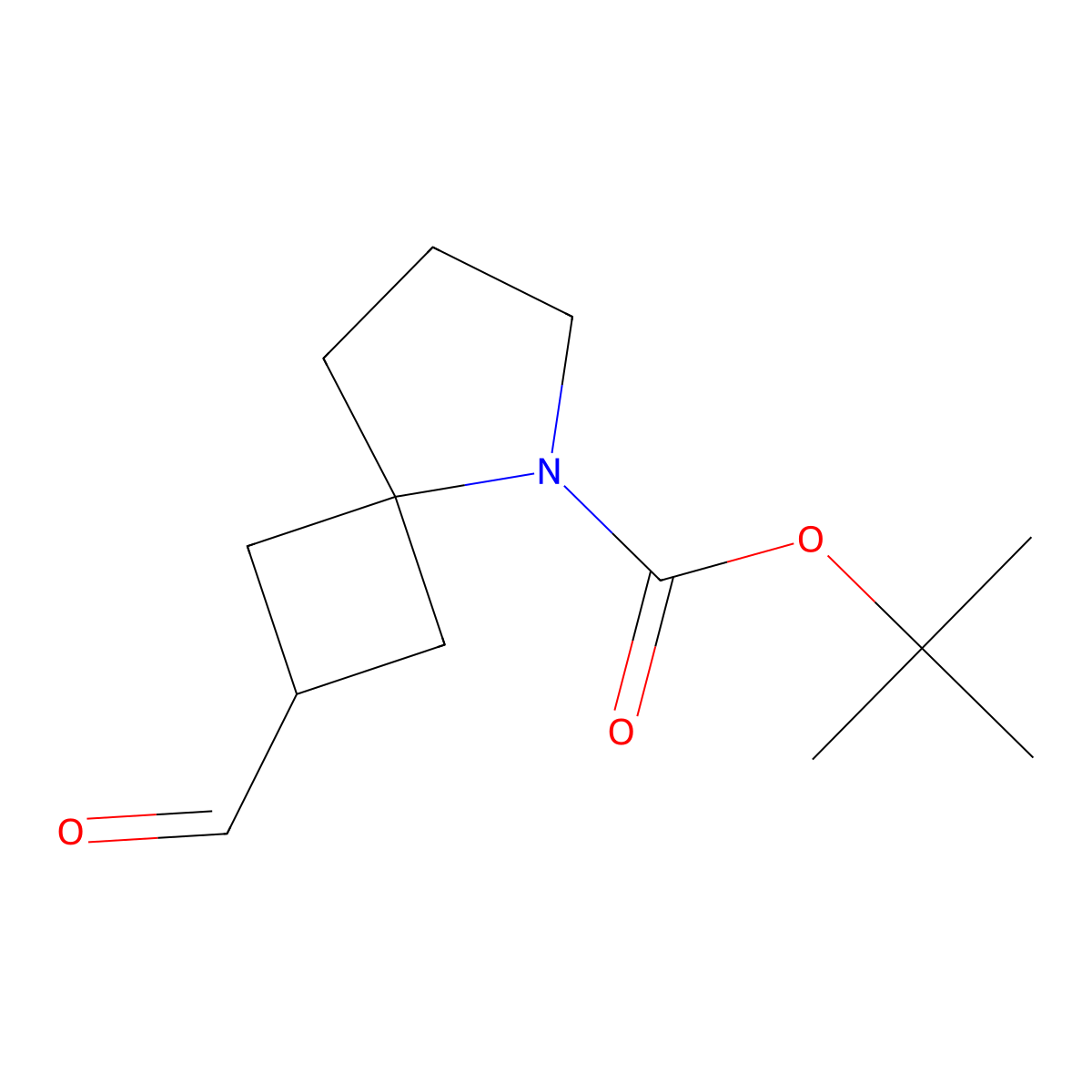 tert-Butyl 2-formyl-5-azaspiro[3.4]octane-5-carboxylate molecular structure, CAS 1434141-98-6