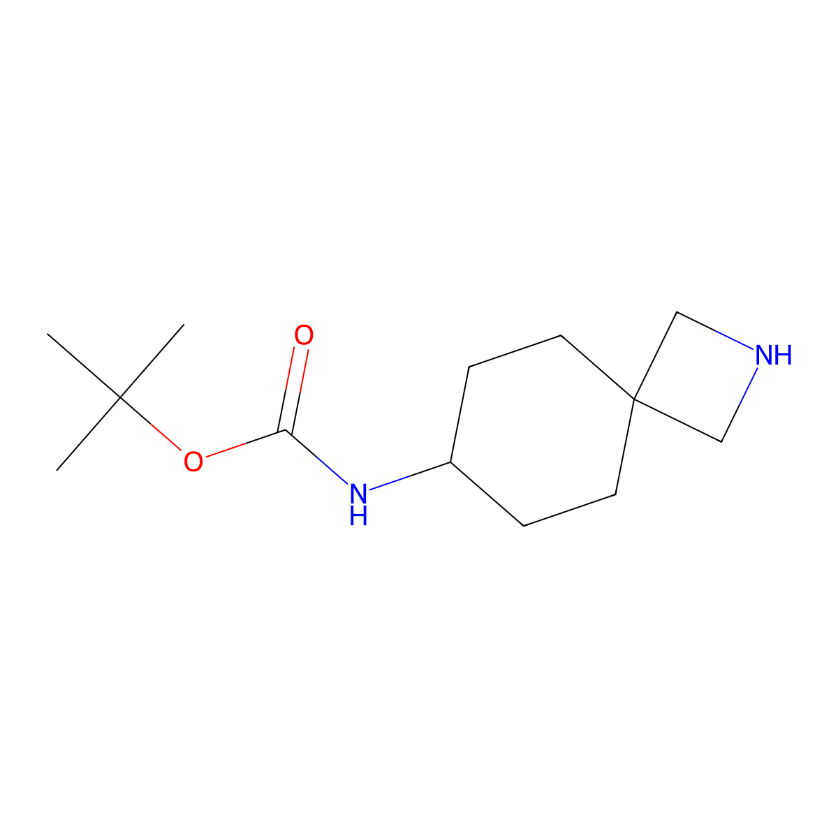 7-(Boc-amino)-2-azaspiro[3.5]nonane molecular structure, CAS 1434142-07-0