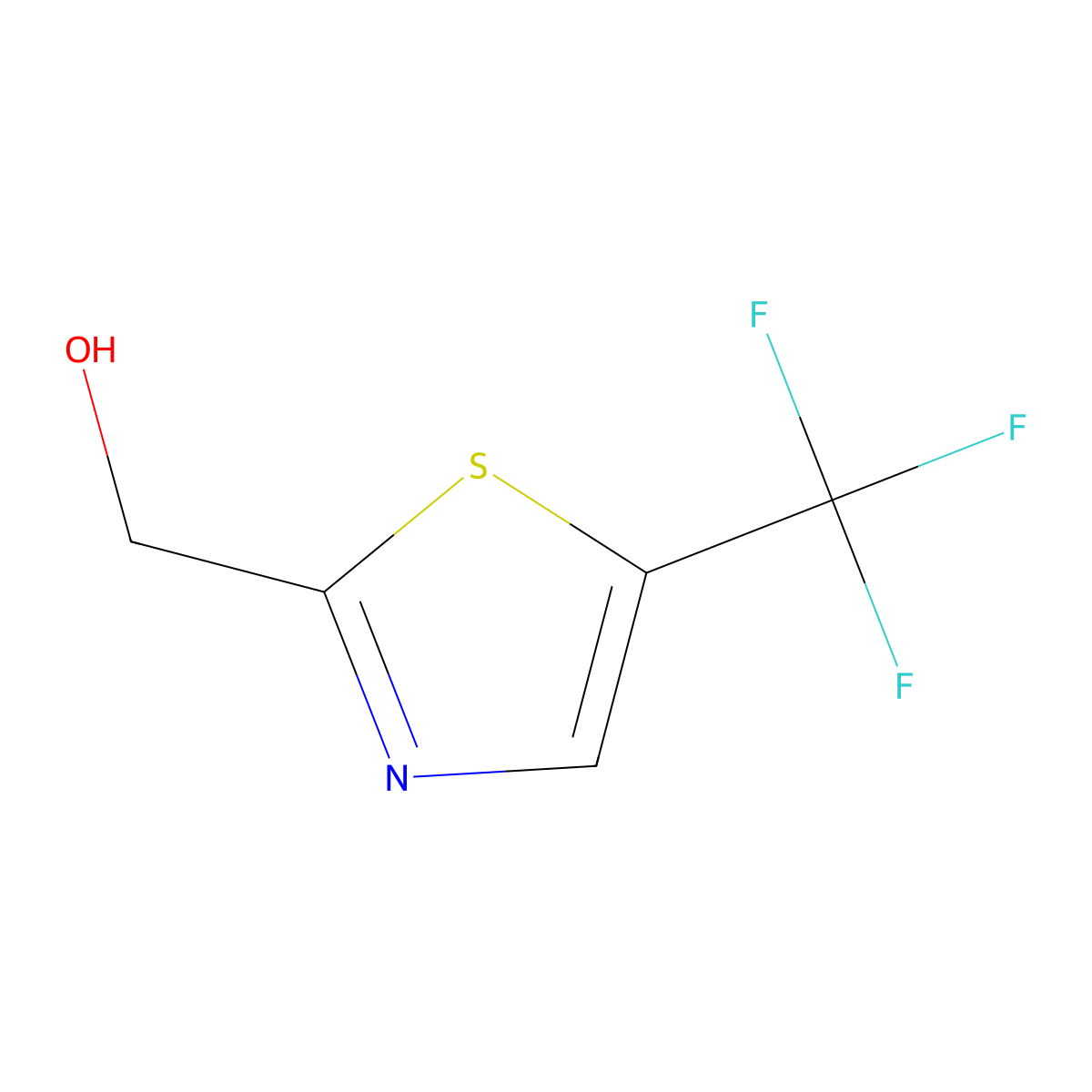 2-Thiazolemethanol, 5-(trifluoromethyl)- molecular structure, CAS 1434142-11-6