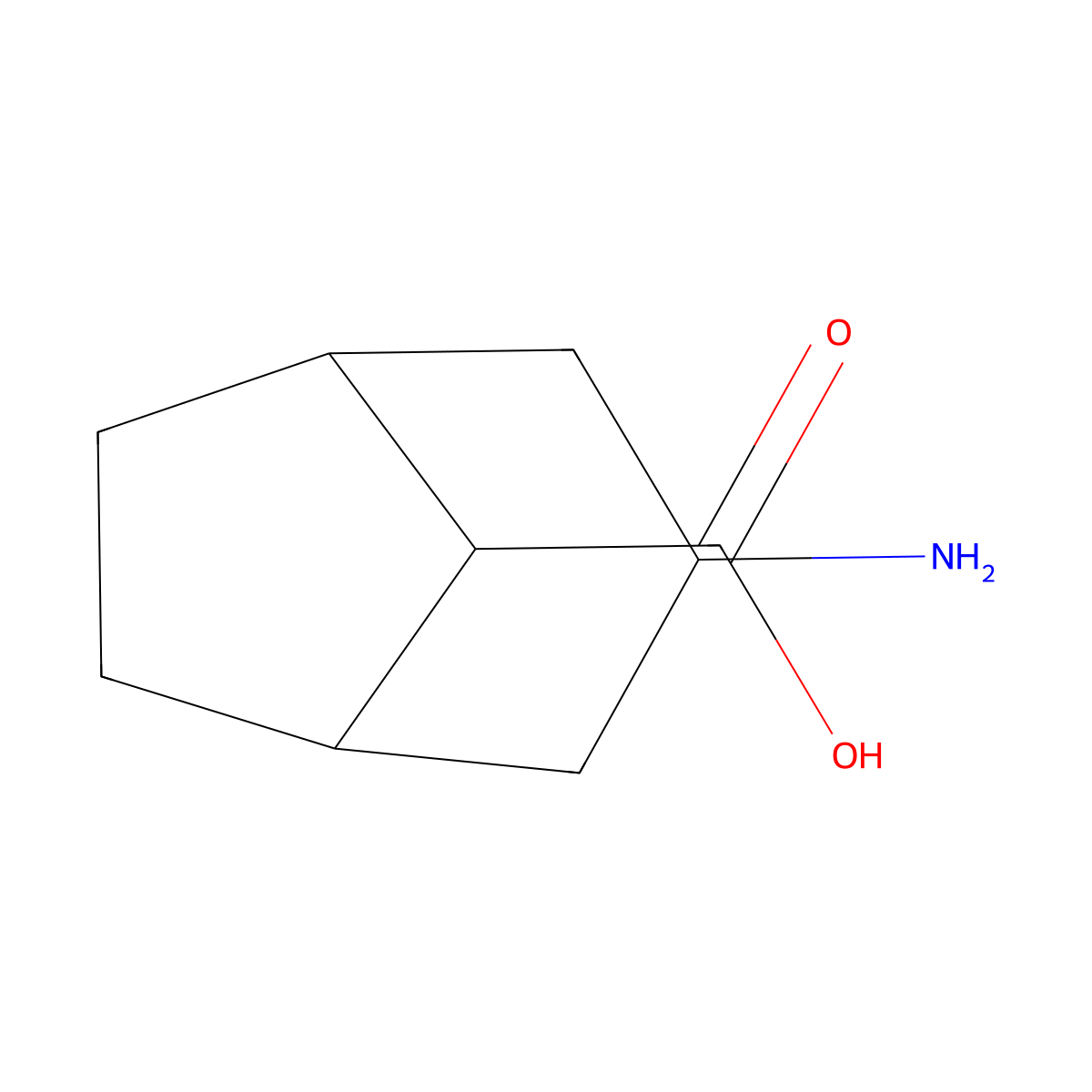 3-Aminobicyclo[3.2.1]octane-8-carboxylic acid molecular structure, CAS 1434142-17-2