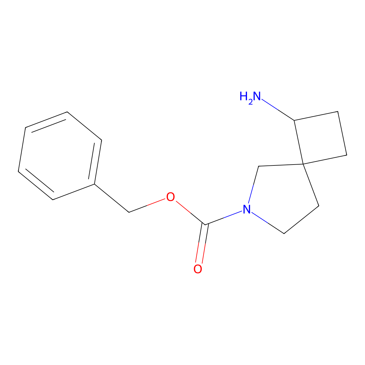 Benzyl 1-amino-6-azaspiro[3.4]octane-6-carboxylate molecular structure, CAS 1434142-25-2