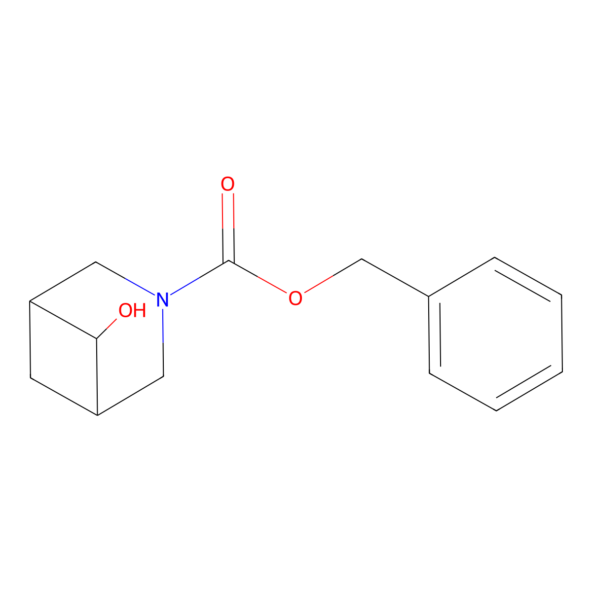 Benzyl 6-hydroxy-3-azabicyclo[3.1.1]heptane-3-carboxylate molecular structure, CAS 1434142-26-3