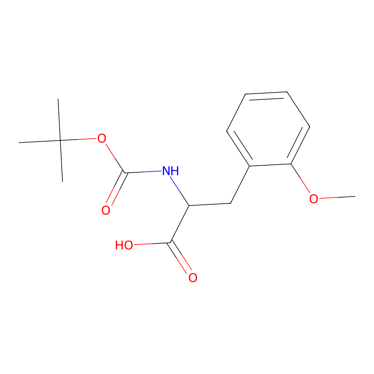 Boc-2-Methoxy-L-Phenylalanine molecular structure, CAS 143415-63-8