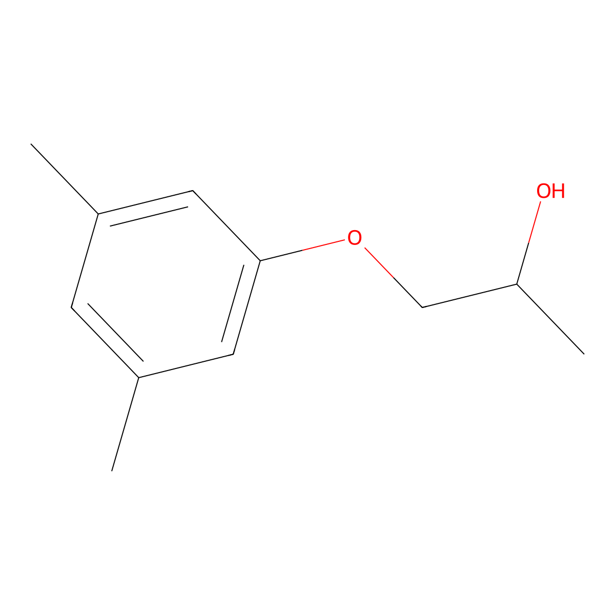 2-Propanol, 1-(3,5-dimethylphenoxy)- molecular structure, CAS 143417-48-5