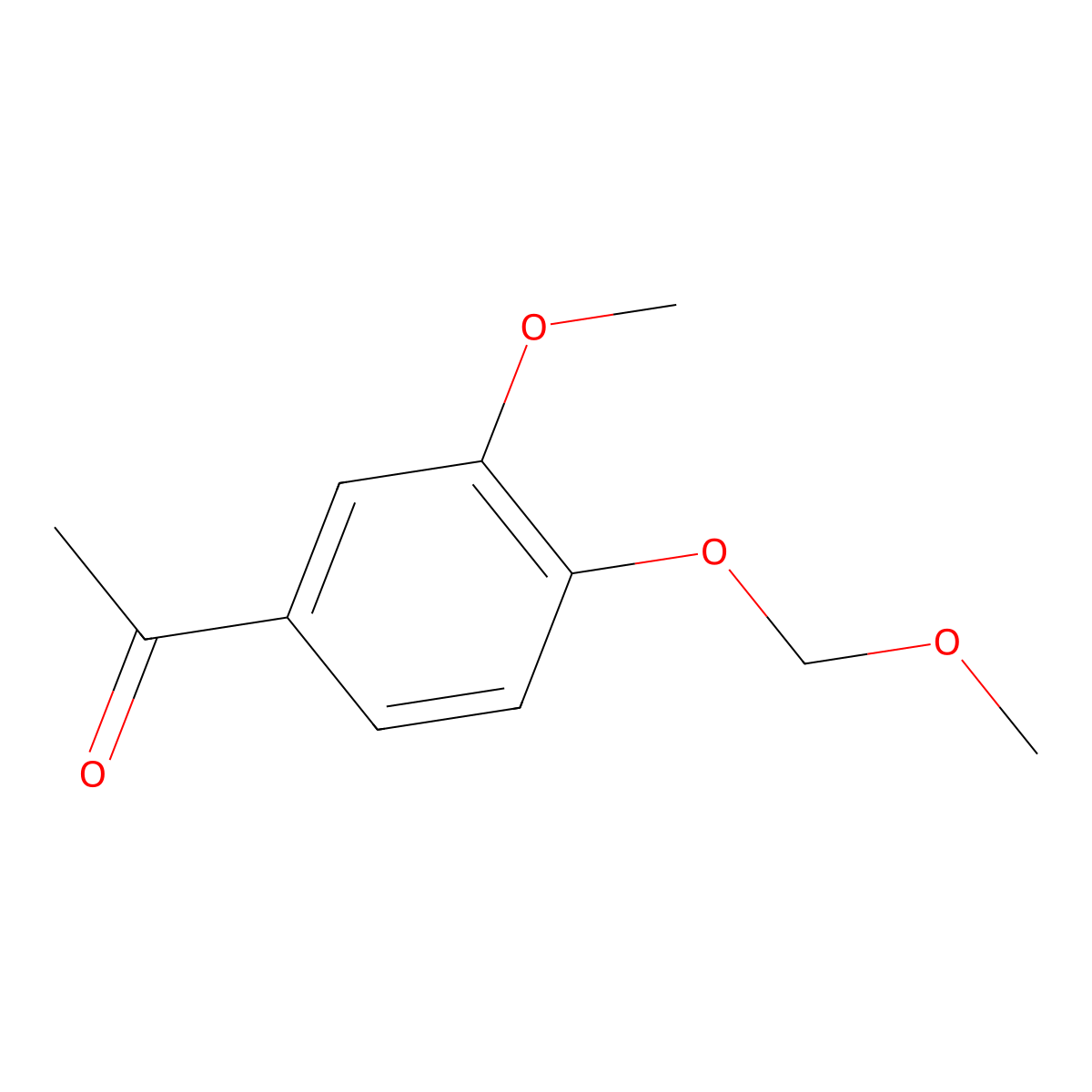 Ethanone, 1-[3-methoxy-4-(methoxymethoxy)phenyl]- molecular structure, CAS 143418-77-3