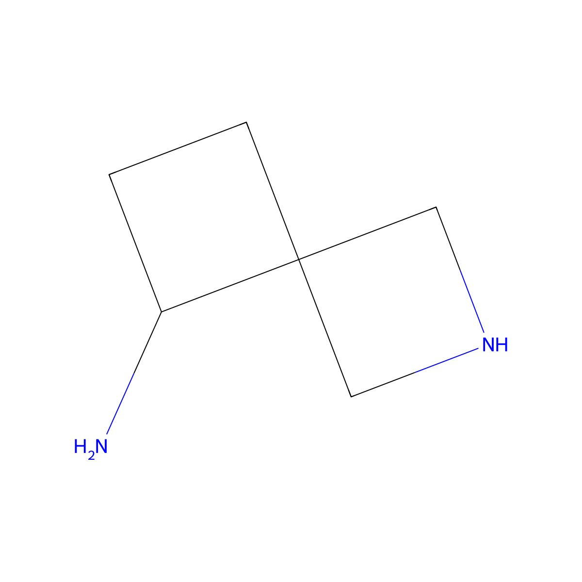 2-Azaspiro[3.3]heptan-5-amine molecular structure, CAS 1434247-05-8