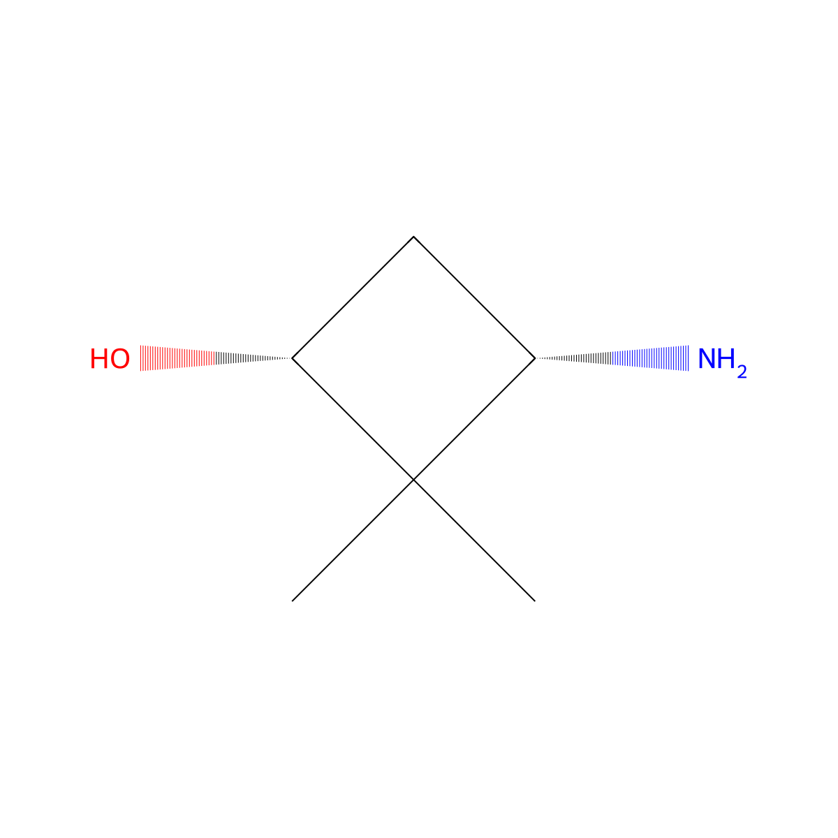 cis-3-Amino-2,2-dimethylcyclobutan-1-ol molecular structure, CAS 1434248-00-6