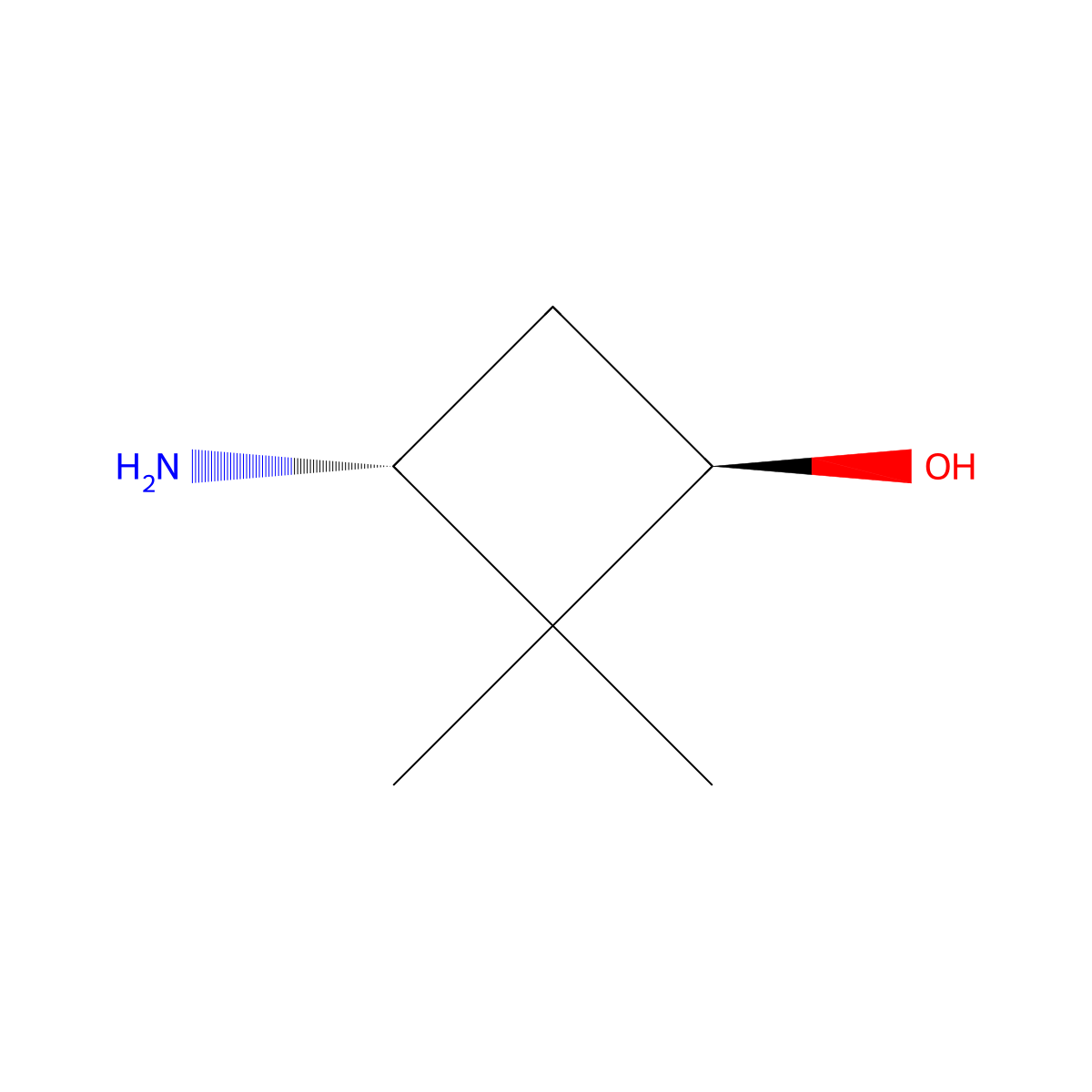 trans-3-Amino-2,2-dimethylcyclobutanol molecular structure, CAS 1434248-03-9