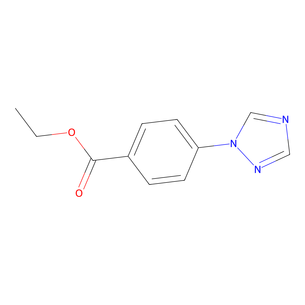 Ethyl 4-(1H-1,2,4-triazol-1-yl)benzoate molecular structure, CAS 143426-48-6