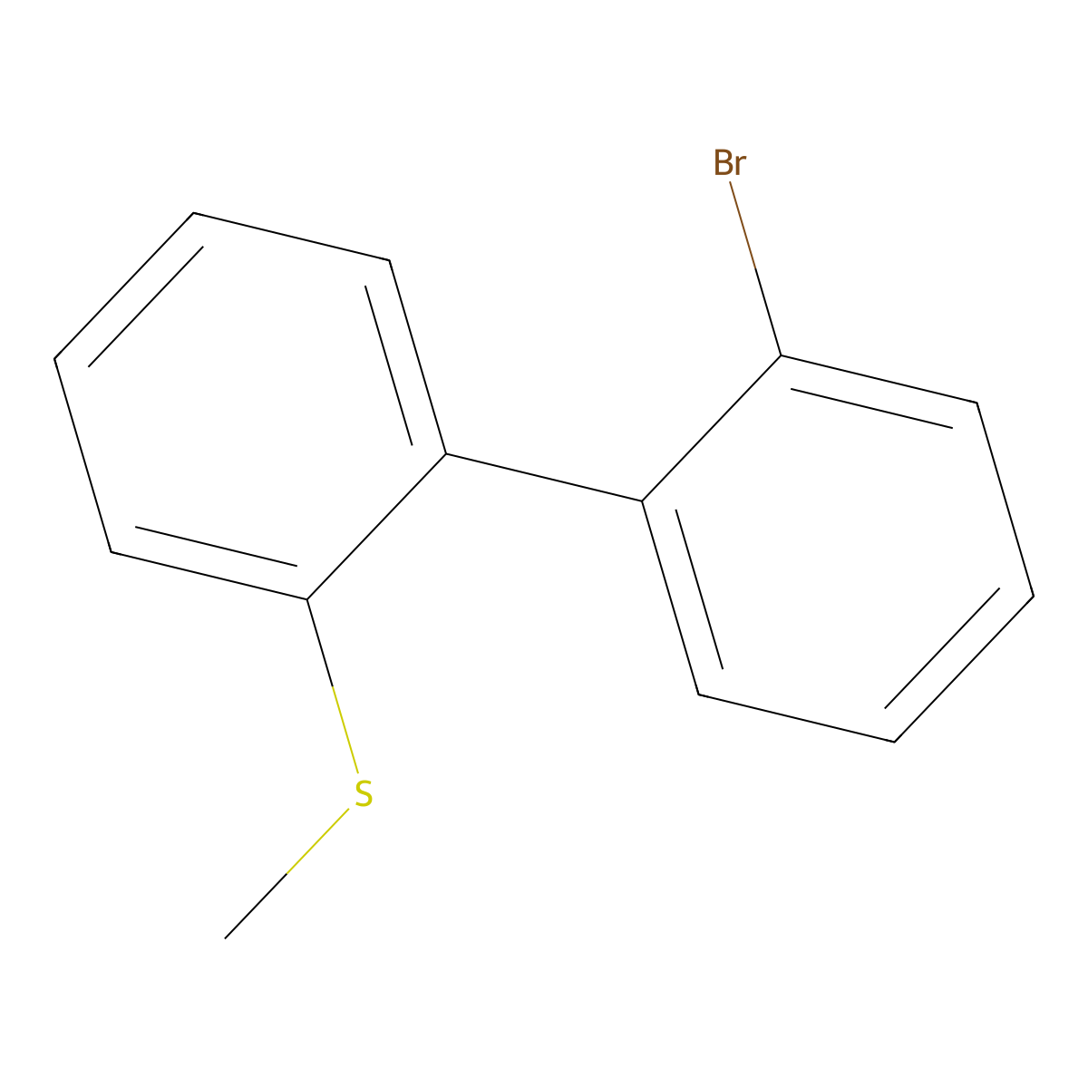 (2'-Bromo-[1,1'-biphenyl]-2-yl)(methyl)sulfane molecular structure, CAS 1434286-67-5