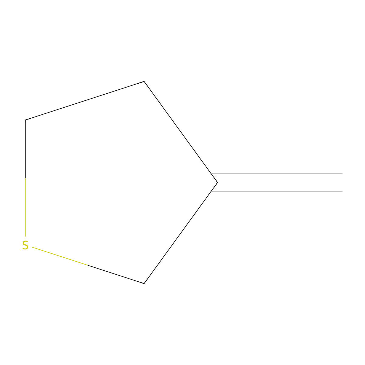 3-Methylidenethiolane molecular structure, CAS 143435-56-7