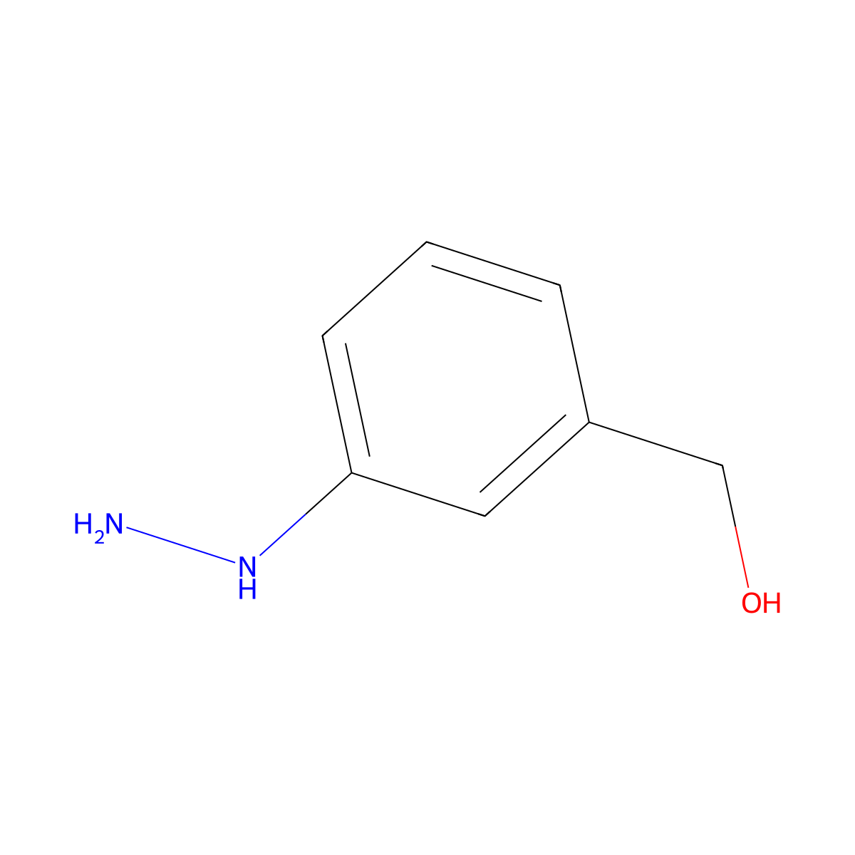 m-(Hydroxymethyl)phenylhydrazine molecular structure, CAS 143445-58-3