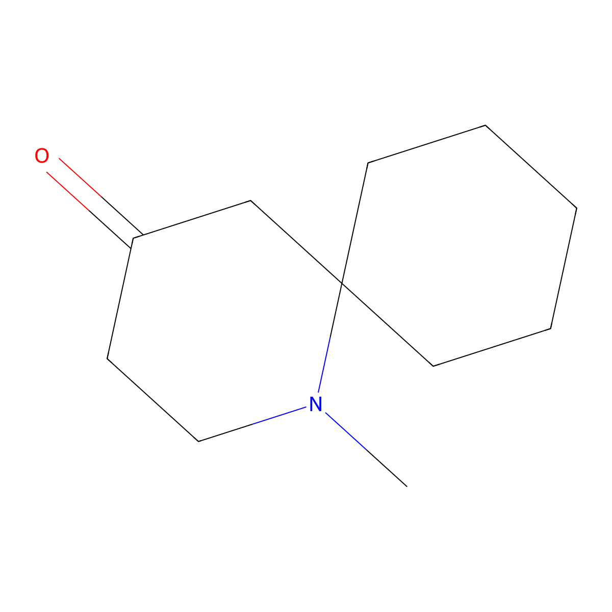 1-Methyl-1-azaspiro[5.5]undecan-4-one molecular structure, CAS 143446-64-4