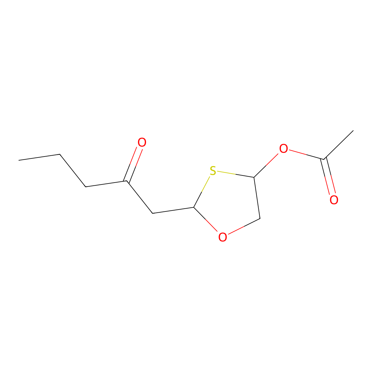 5-Acetoxy-2-(R,S)butyryloxymethyl-1,3-oxathiolane molecular structure, CAS 143446-73-5