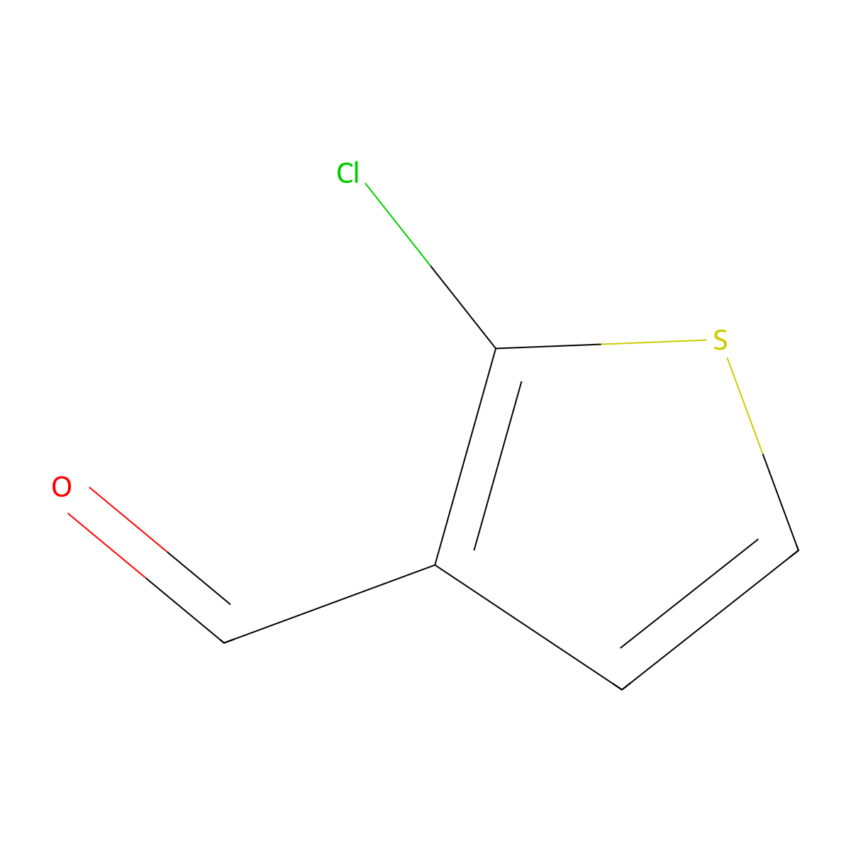 2-Chlorothiophene-3-carbaldehyde molecular structure, CAS 14345-98-3