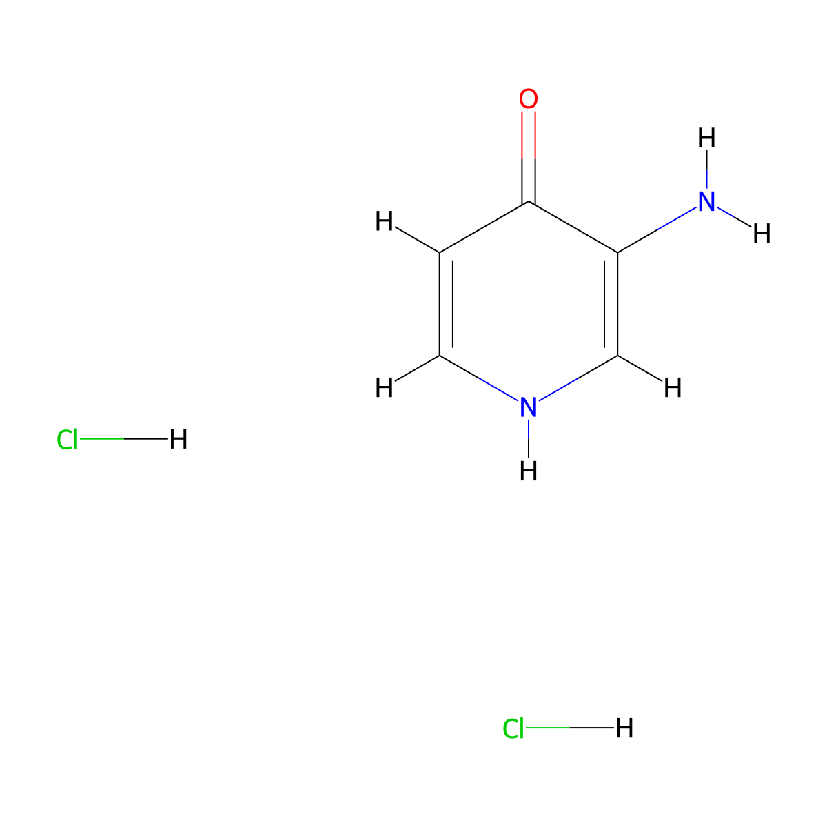 3-Aminopyridin-4-ol dihydrochloride molecular structure, CAS 143458-65-5