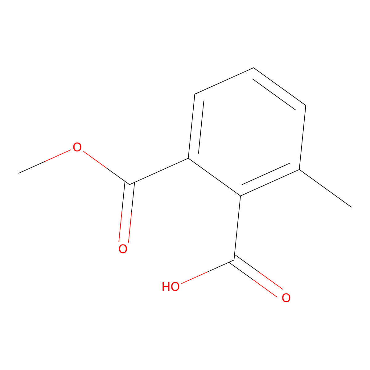 2-(Methoxycarbonyl)-6-methylbenzoic acid molecular structure, CAS 14346-57-7